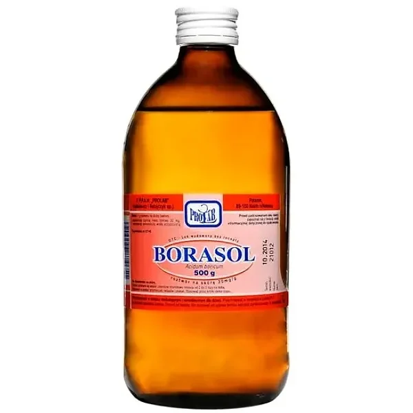 Borasol 30 mg/g, roztwór na skórę, 500 g