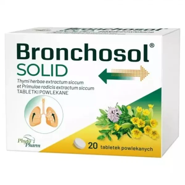 Bronchosol Solid 37,5 mg + 75 mg, 20 tabletek