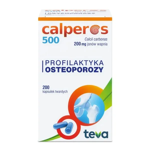 Calperos 500 200 mg, 200 kapsułek twardych