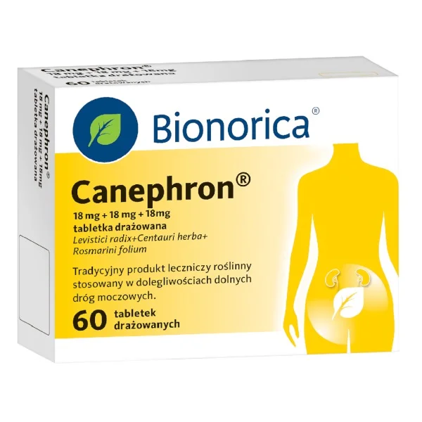 Canephron 18 mg + 18 mg + 18 mg, 60 tabletek drażowanych