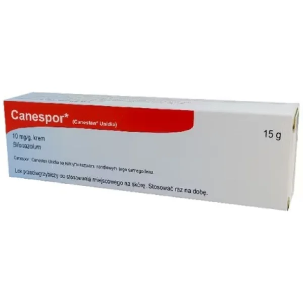 Canespor 10 mg/g (1%), krem,15 g (import równoległy)