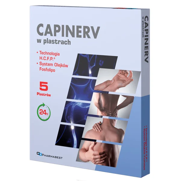 Capinerv, plastry, 5 sztuk