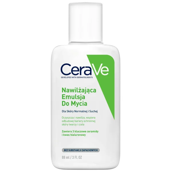 CeraVe, emulsja nawilżająca do mycia, skóra normalna i sucha, 88 ml