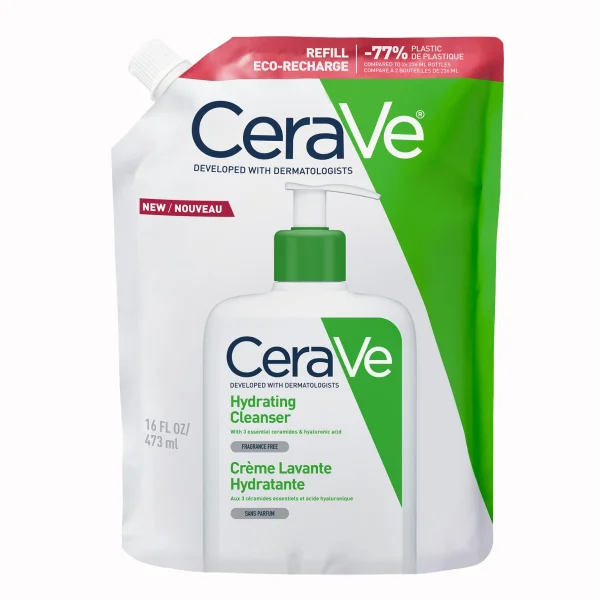 CeraVe, emulsja nawilżająca do mycia, skóra normalna i sucha, zapas, 473 ml