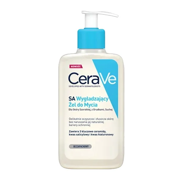 CeraVe, SA wygładzający żel do mycia, skóra sucha i szorstka, 236 ml