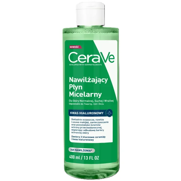 CeraVe, nawilżający płyn micelarny, 400 ml
