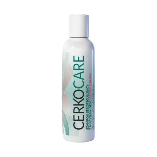 Cerkocare, szampon seboregulujący z niacynamidem i oktopiroksem, 250 ml