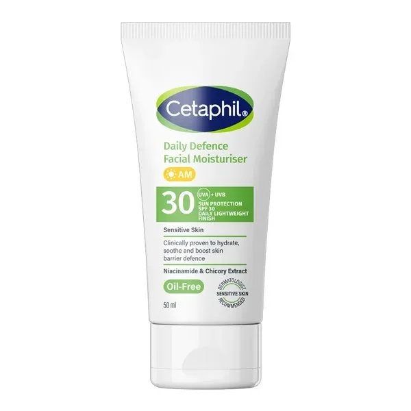 Cetaphil Daily Defence Facial Moisturiser, krem nawilżający na dzień, SPF 30, 50 ml