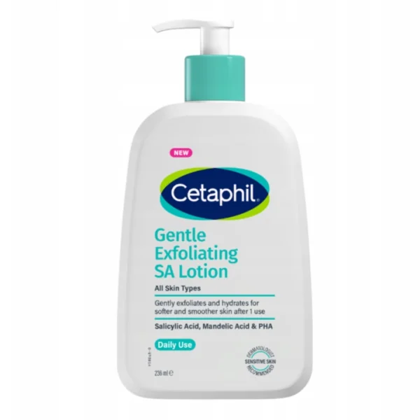 Cetaphil SA, łagodny balsam złuszczający z kwasem salicylowym, do twarzy i ciała, 236 ml