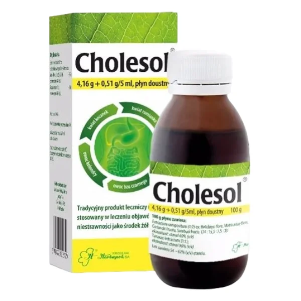 Cholesol 4,16 g + 0,51 g/ 5 ml, płyn doustny, 100 g