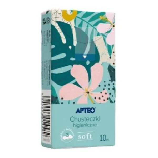 Chusteczki higieniczne Soft Apteo Care, 10 sztuk