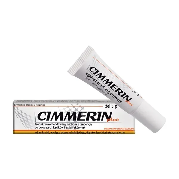Cimmerin Plus, żel do ust na pękające kąciki i zmiany skóry, 5 g