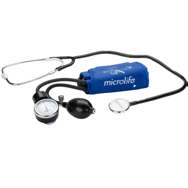 Microlife AG1-20, zegarowy ciśnieniomierz naramienny z gruszką i stetoskopem