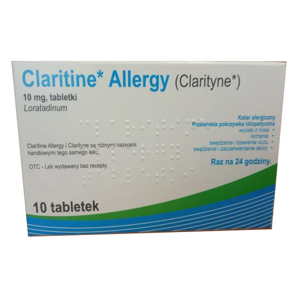 Claritine Allergy 10 mg, 10 tabletek (import równoległy)