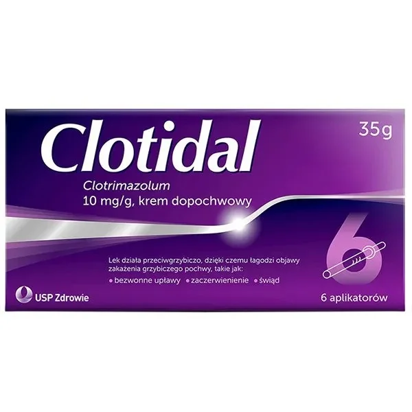 Clotidal 10 mg/g, krem dopochwowy, 35 g