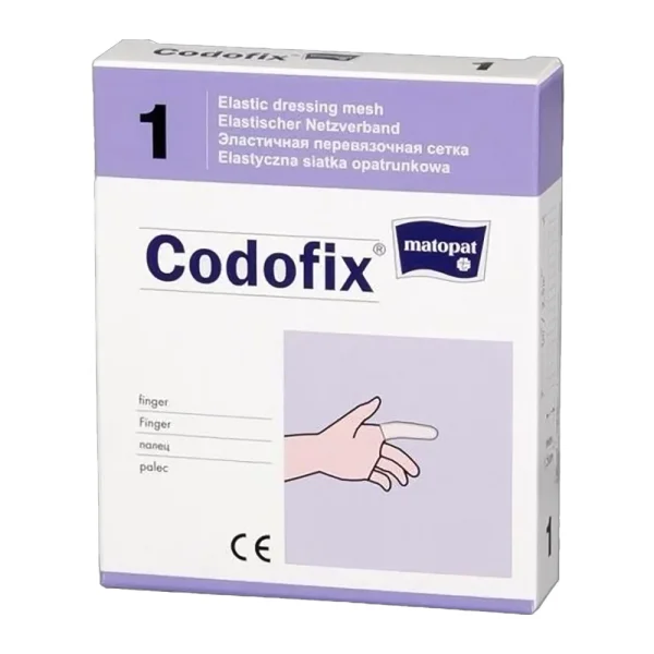 Matopat Codofix 1, elastyczna siatka opatrunkowa, niejałowa, 1 cm x 1 m, 1 sztuka