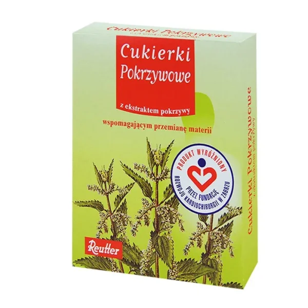 Reutter, cukierki pokrzywowe, 50 g