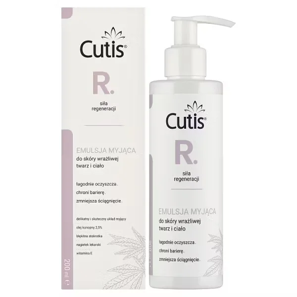 Cutis R (dawniej Mini), emulsja micelarna do mycia ciała i włosów, od pierwszych dni życia, 200 ml