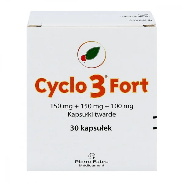 Cyclo 3 Fort 150 mg + 150 mg + 100 mg, 30 kapsułek