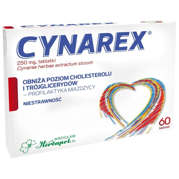 Cynarex 250 mg, 60 tabletek