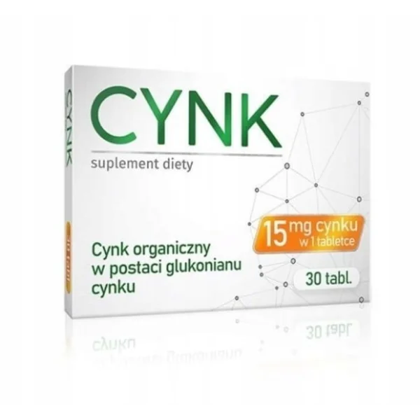 Cynk 15 mg, 30 tabletek