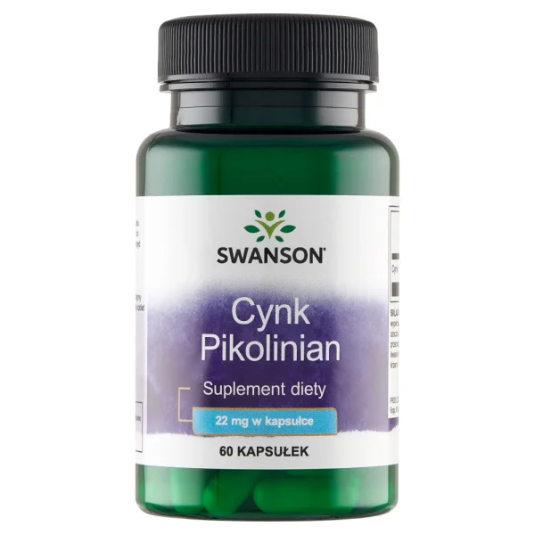 Swanson Cynk Pikolinian 22 mg, 60 kapsułek