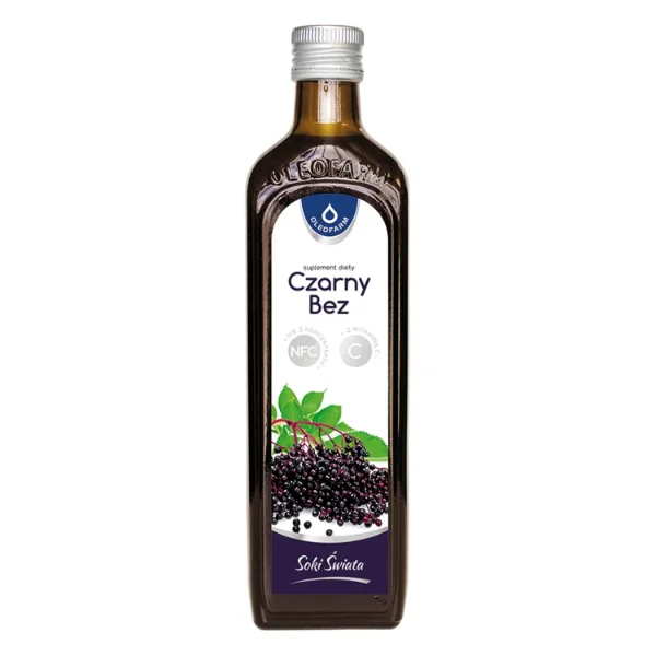 Oleofarm Soki Świata Czarny bez z witaminą C, 490 ml