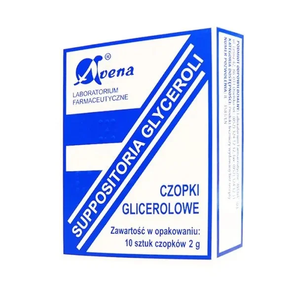 Avena Glyceroli Suppositoria 2 g, czopki glicerolowe, 10 sztuk