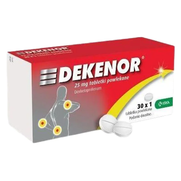 Dekenor 25 mg, 30 tabletek powlekanych