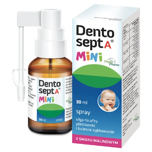 dentosept-a-mini-spray-ulga-na-afty-plesniawki-i-bolesne-zabkowanie-smak-malinowy-30-ml