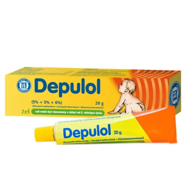 Depulol (5% + 5% + 6%)/ 100 g, żel dla dzieci od 6 miesiąca, 20 g