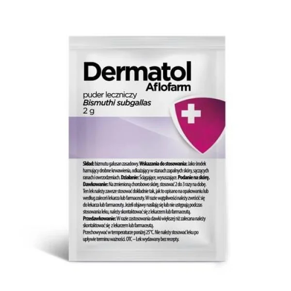 Dermatol, puder leczniczy, 2 g x 1 saszetka