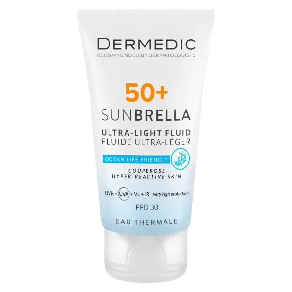 Dermedic Sunbrella SPF50+ Sensitive, krem z filtrem do twarzy, 40 ml
