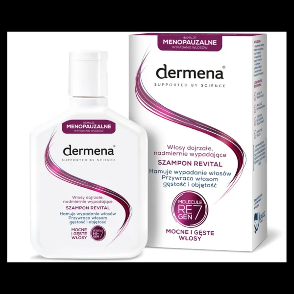 Dermena Revital, szampon hamujący wypadanie włosów, 200 ml