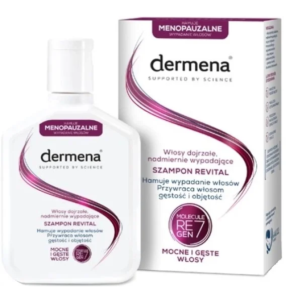 Dermena Revital, szampon hamujący wypadanie włosów, 200 ml