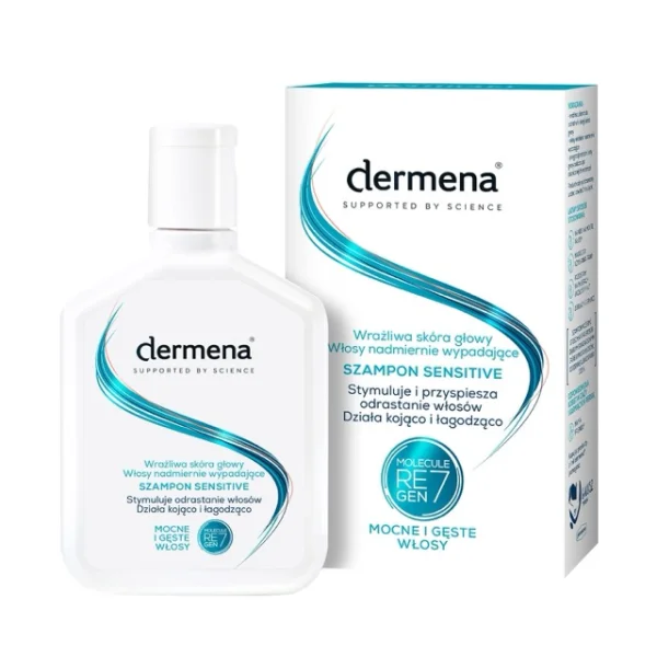 Dermena Sensitive, szampon do wrażliwej skóry głowy, 200 ml