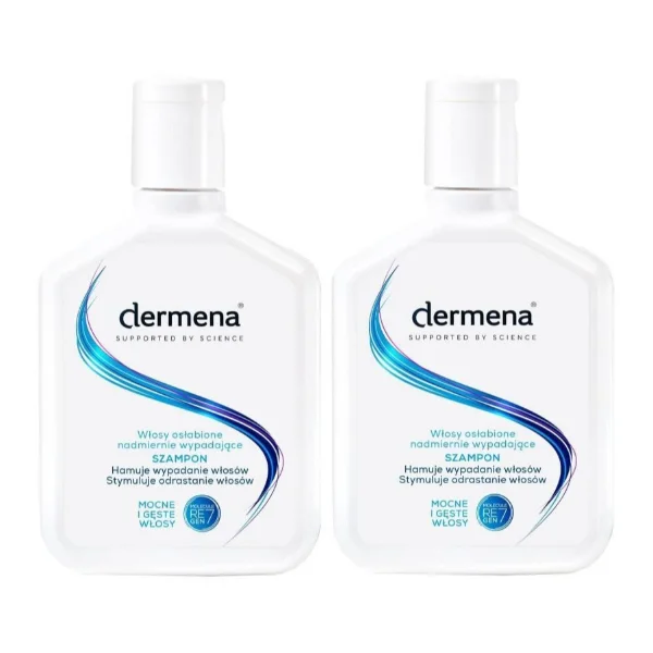 Zestaw Dermena Hair Care, szampon zapobiegający wypadaniu włosów, 2 x 200 ml