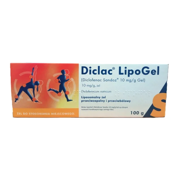  Diclac Lipogel 10 mg/g, żel, 100 g (import równoległy)