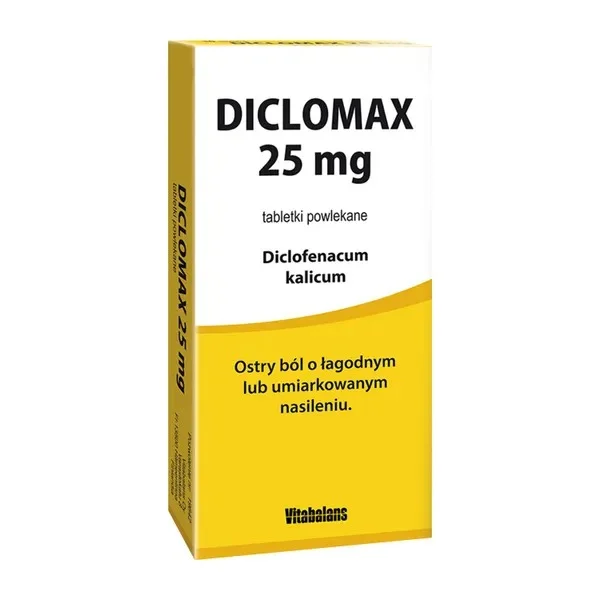 Diclomax 25 mg, 20 tabletek powlekanych