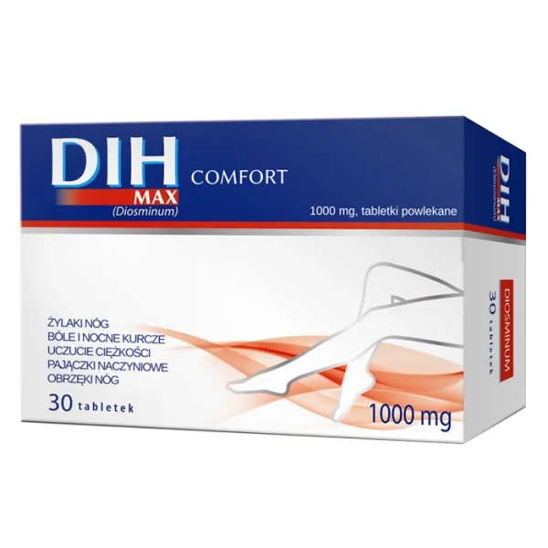 Dih Max Comfort, 1000 mg, 30 tabletek powlekanych