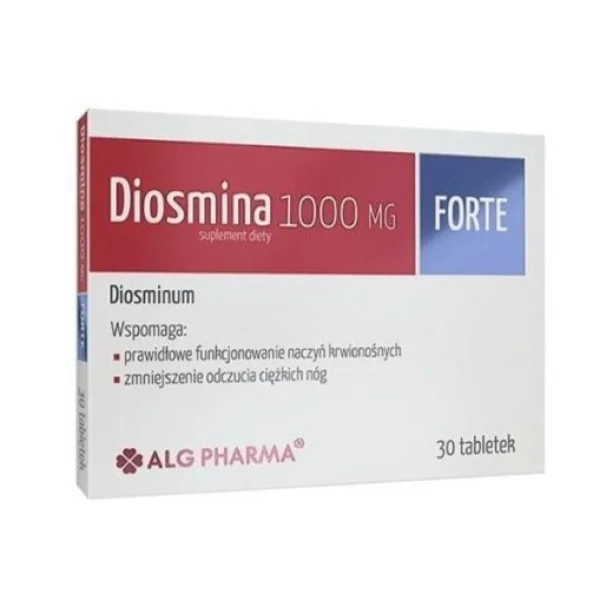Diosmina 1000mg Forte, 30 tabletek
