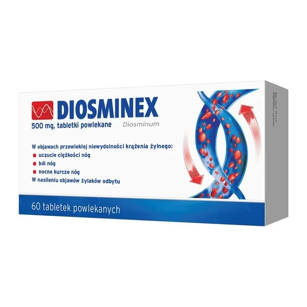 Diosminex 500 mg, 60 tabletek