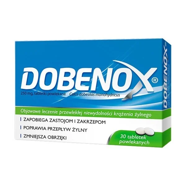 Dobenox 250 mg, 30 tabletek powlekanych