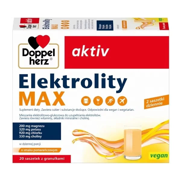 Doppelherz aktiv Elektrolity Max, 20 saszetek