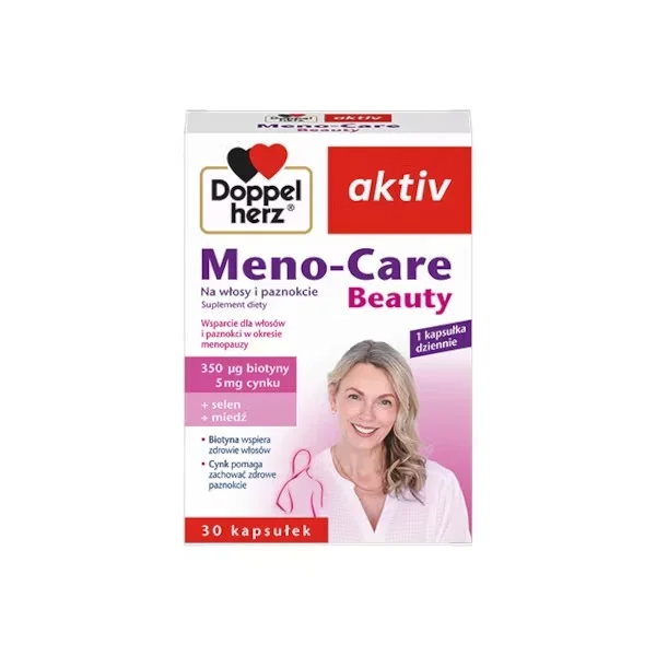Doppelherz Aktiv Meno-Care Beauty, Na włosy i paznokcie, 30 kapsułek
