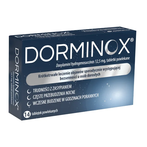Dorminox 12,5 mg, 14 tabletek powlekanych