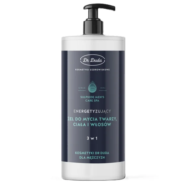 Dr Duda, energetyzujący żel do mycia twarzy, ciała i włosów 3w1, dla mężczyzn, 500 g