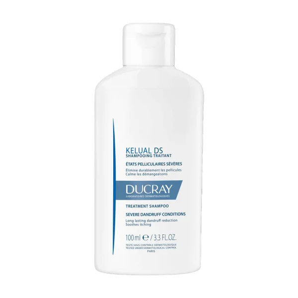 Ducray Kelual DS, szampon przeciwłupieżowy, ciężkie stany łupieżowe, 100 ml