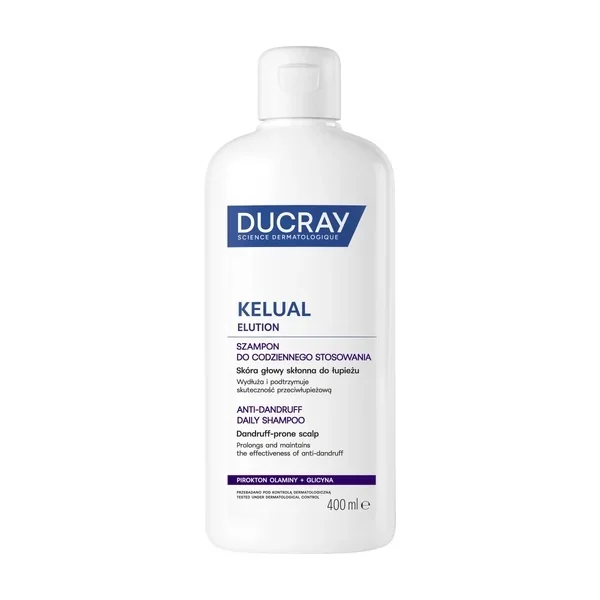 Durcay Kelual Elution szampon do codziennego stosowania, skóra głowy skłonna do łupieżu, 400 ml