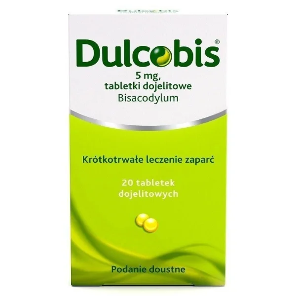 Dulcobis 5 mg, 20 tabletek dojelitowych